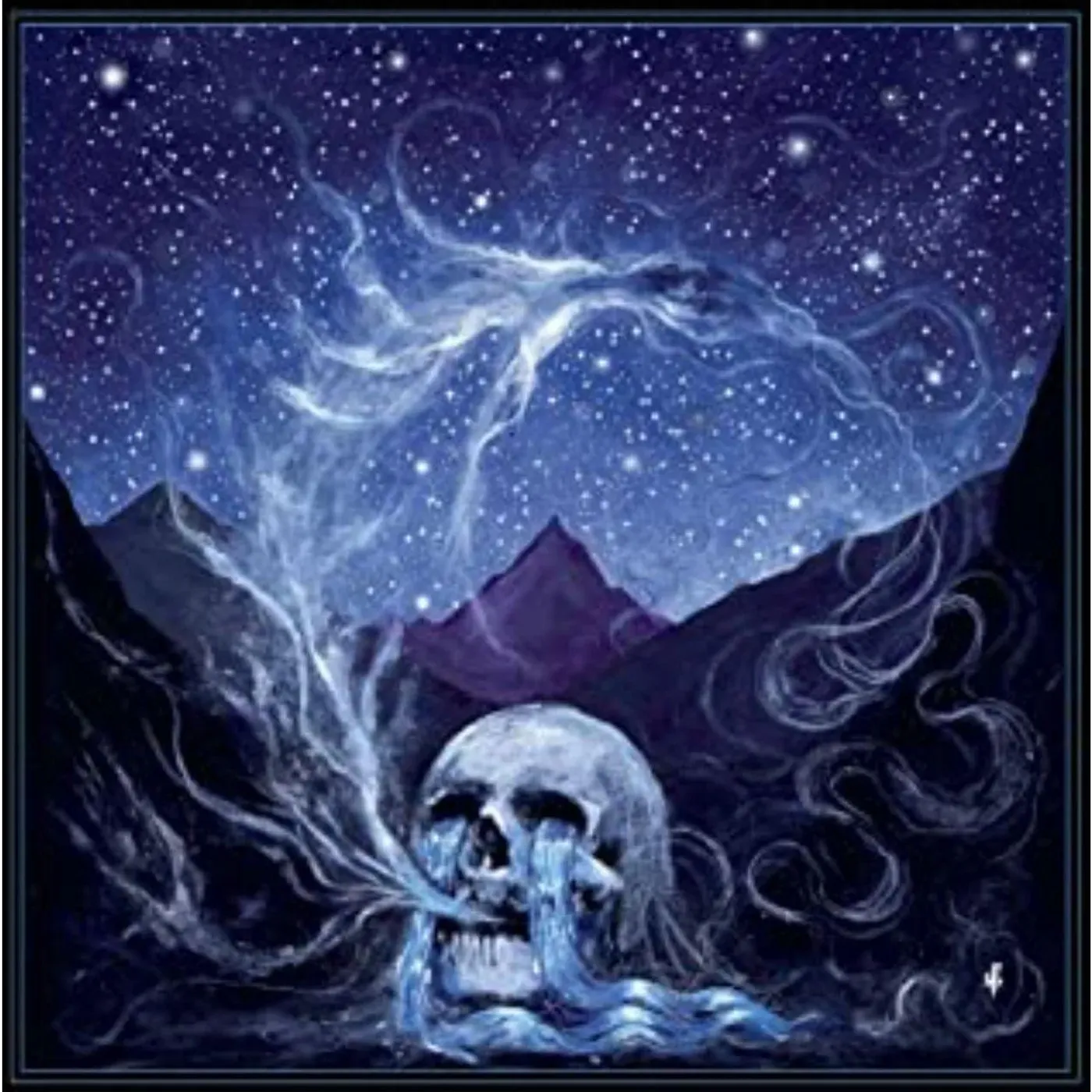Ghost Bath Starmourner (Blue W/ White Cloud Vinyl Record)