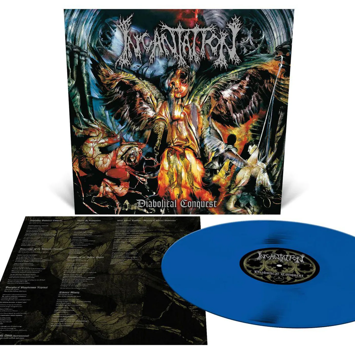 Incantation Diabolical Conquest (Aqua Blue Vinyl Record)