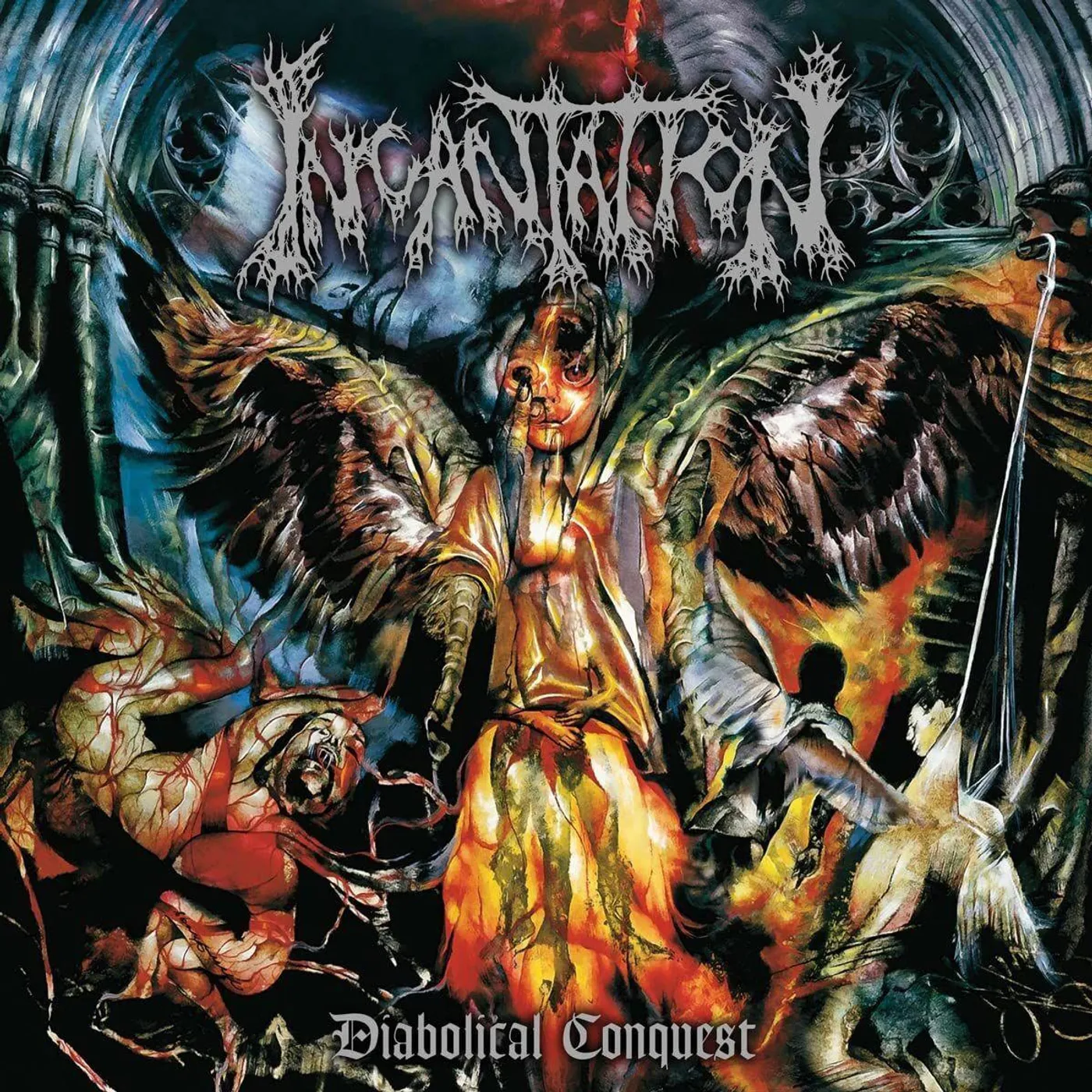 Incantation Diabolical Conquest (Aqua Blue Vinyl Record)