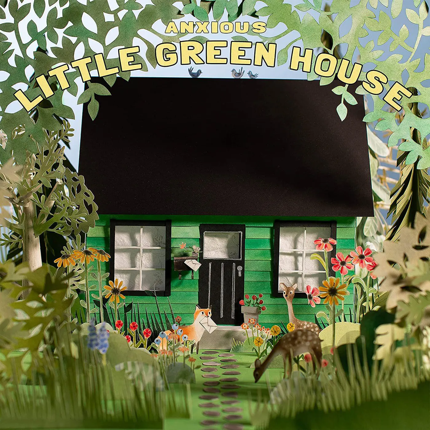 Anxious Little Green House (Peach Swirl) Vinyl Record