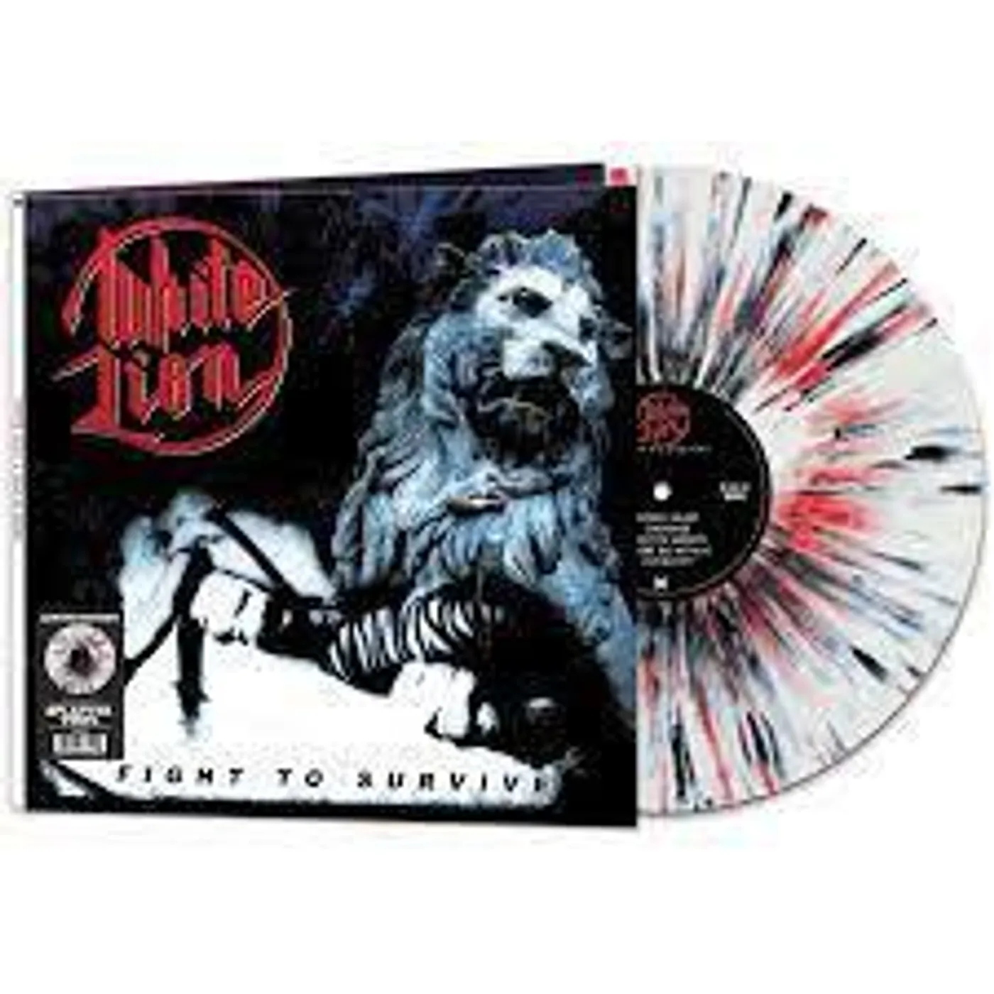 White Lion Fight To Survive (White/black/red Splatter Vinyl)