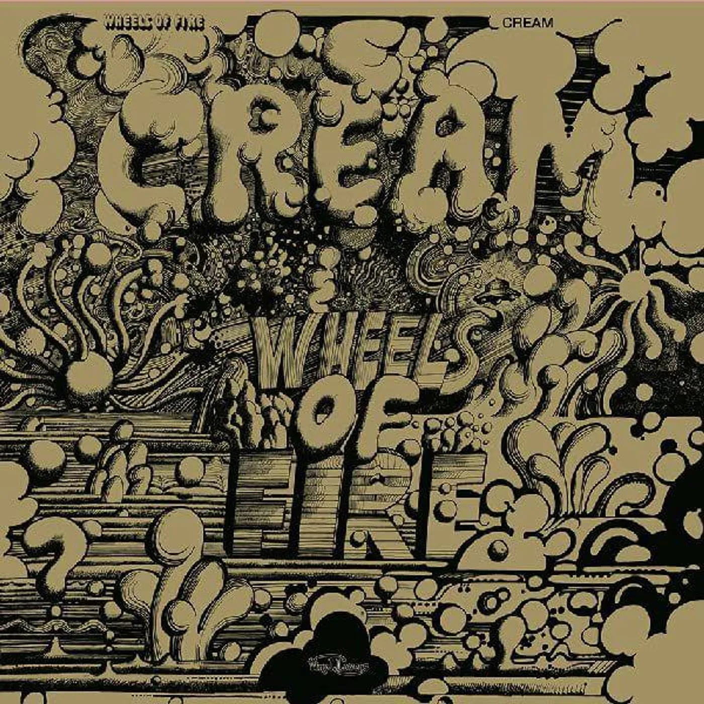 Cream WHEELS OF FIRE (GOLDEN JACKET) Vinyl Record