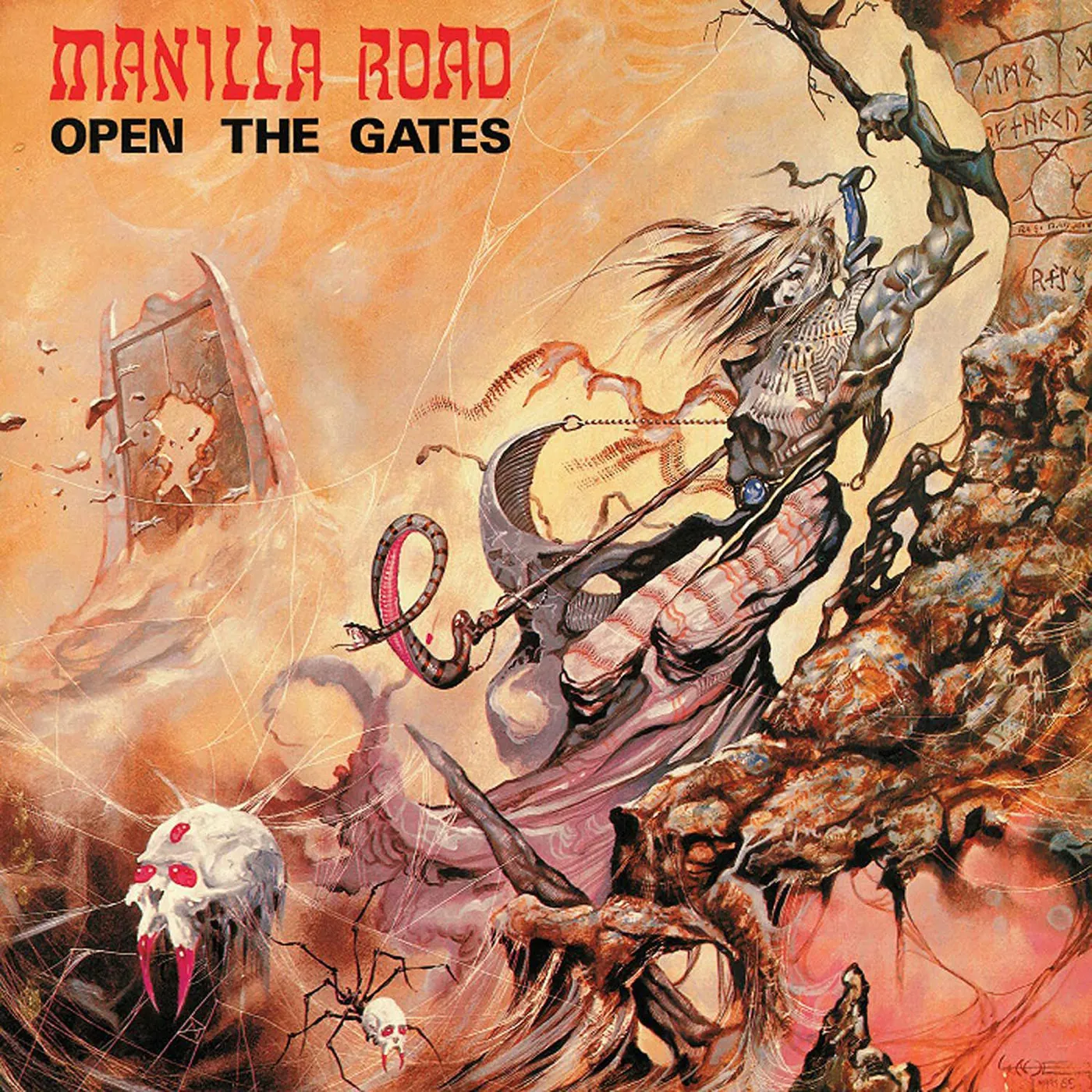 Manilla Road Open The Gates (Splatter) Vinyl Record