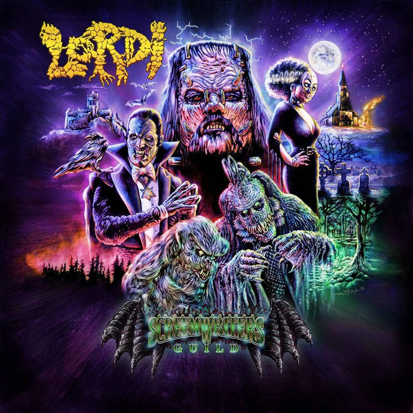 Lordi Screem Writers Guild (Transparent Blue Marbled/2LP) Vinyl Record