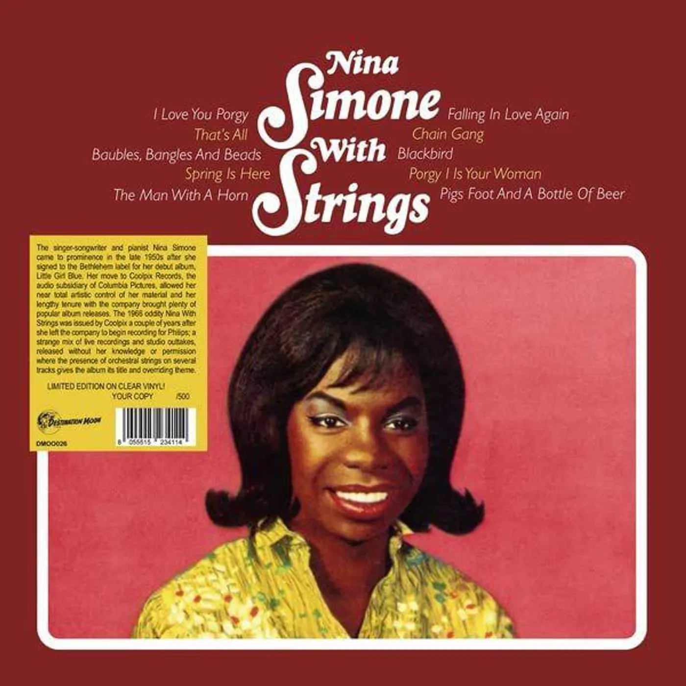 NINA SIMONE WITH STRINGS Vinyl Record