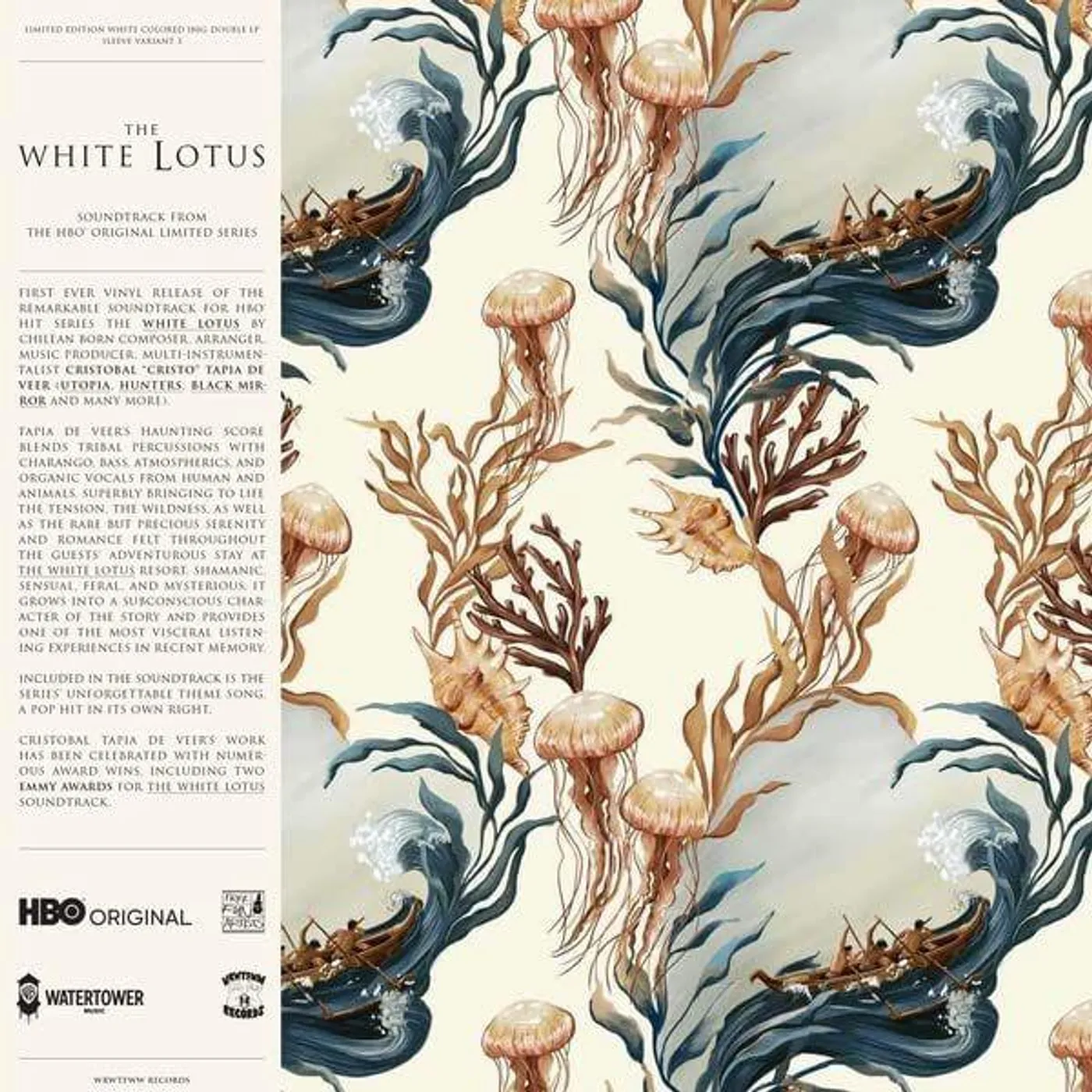 Cristobal Tapia De Veer WHITE LOTUS Original Soundtrack (COVER VARIANT 3) (2LP) Vinyl Record
