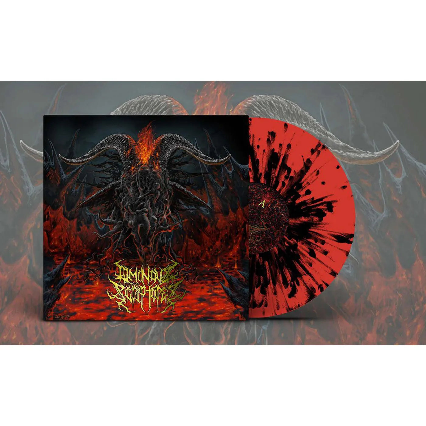 Ominous Scriptures Rituals Of Mass Self-ignition (Red & Black Splatter Vinyl Record)