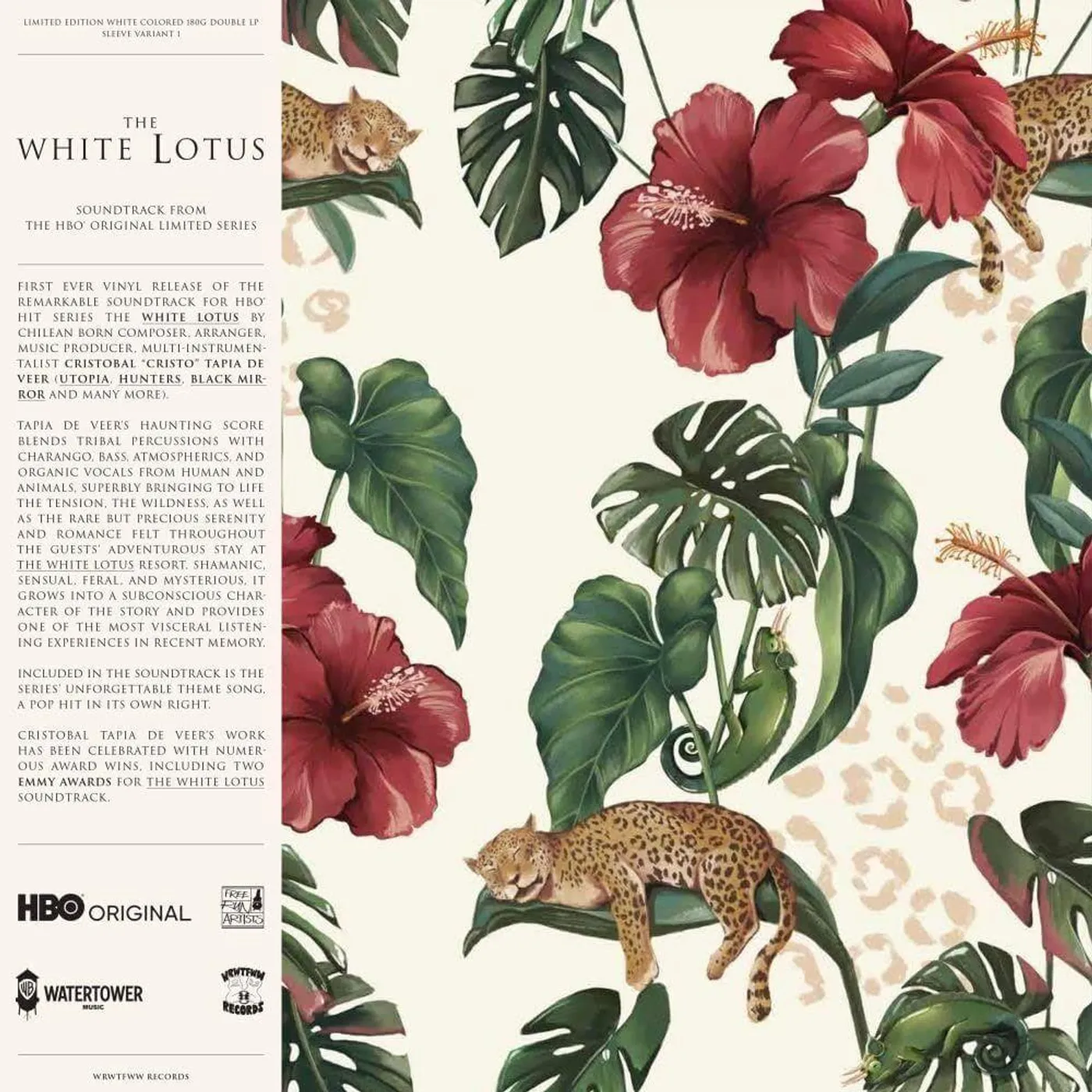 Cristobal Tapia De Veer WHITE LOTUS Original Soundtrack (COVER VARIANT 1) (2LP) Vinyl Record