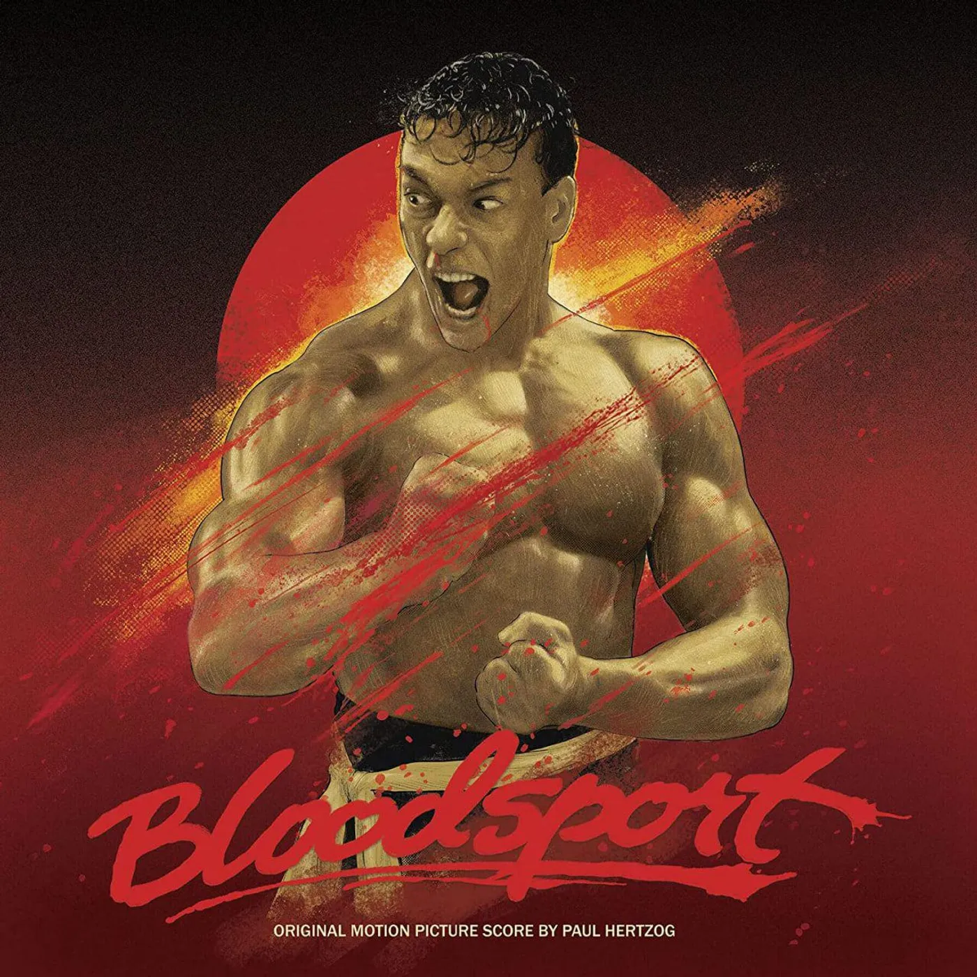 Paul Hertzog Bloodsport Original Soundtrack (2LP/Red & White Swirl) Vinyl Record