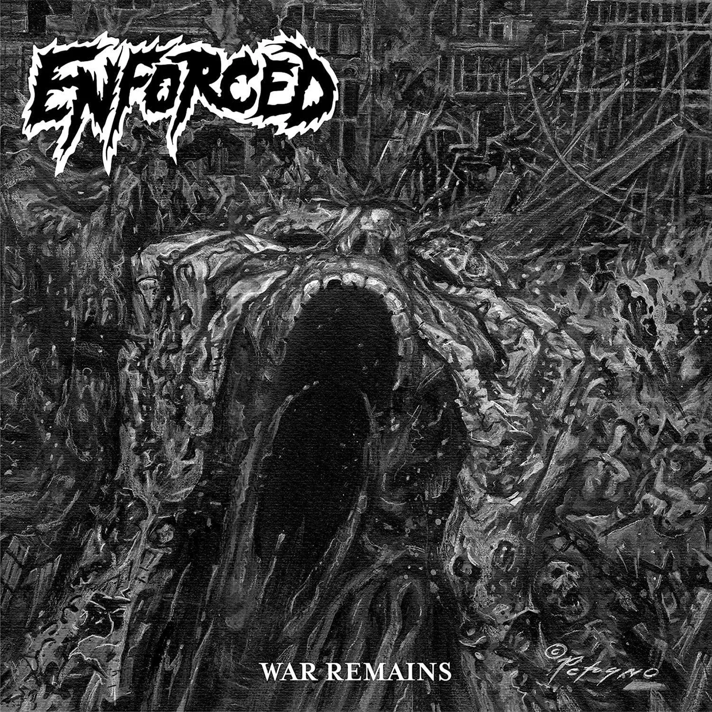 Enforced War Remains (Blue) Vinyl Record