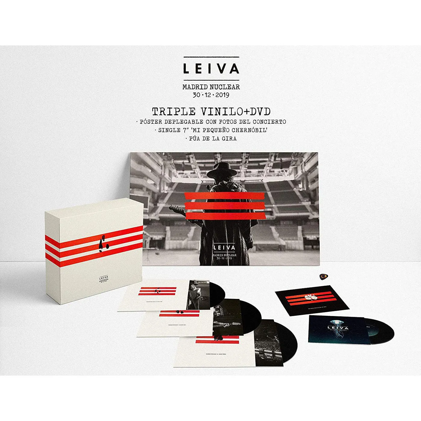 Leiva Madrid Nuclear (3LP/7inch/DVD/import) Vinyl Record