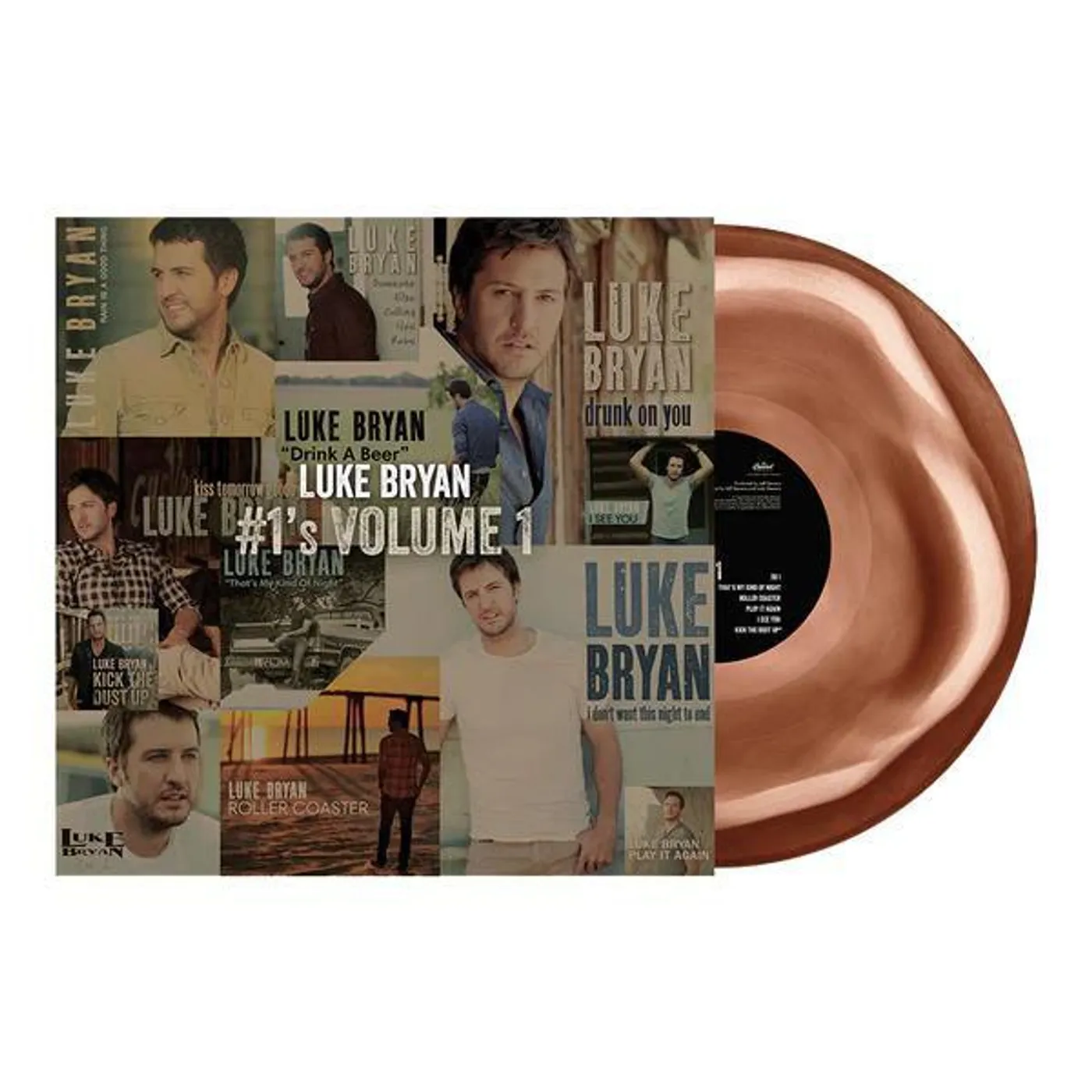Luke Bryan #1’s Vol. 1 (Brown Swirl Vinyl Record)