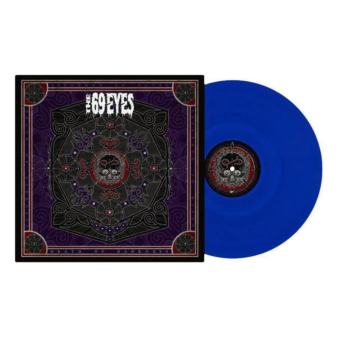 The 69 Eyes Death Of Darkness (Clear & Blue Marbled) Vinyl Record