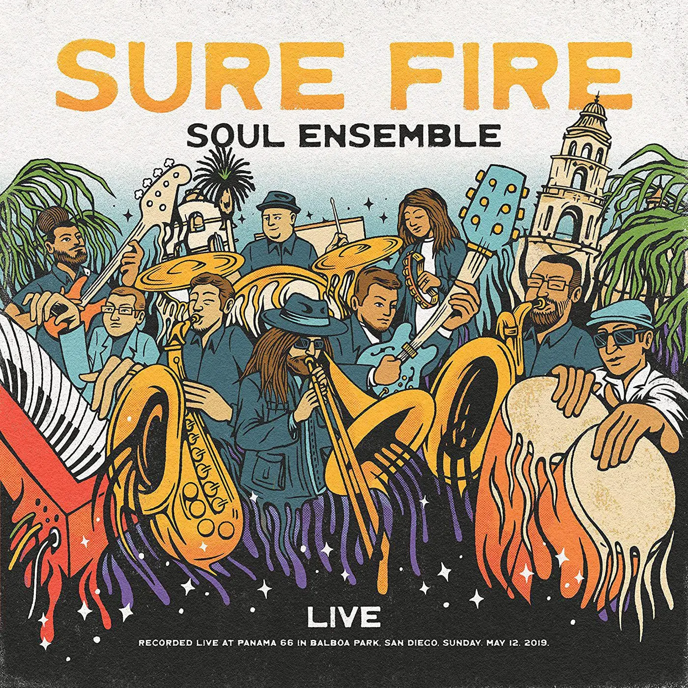 The Sure Fire Soul Ensemble Live At Panama 66 (Clear W Orange Swirl) Vinyl Record