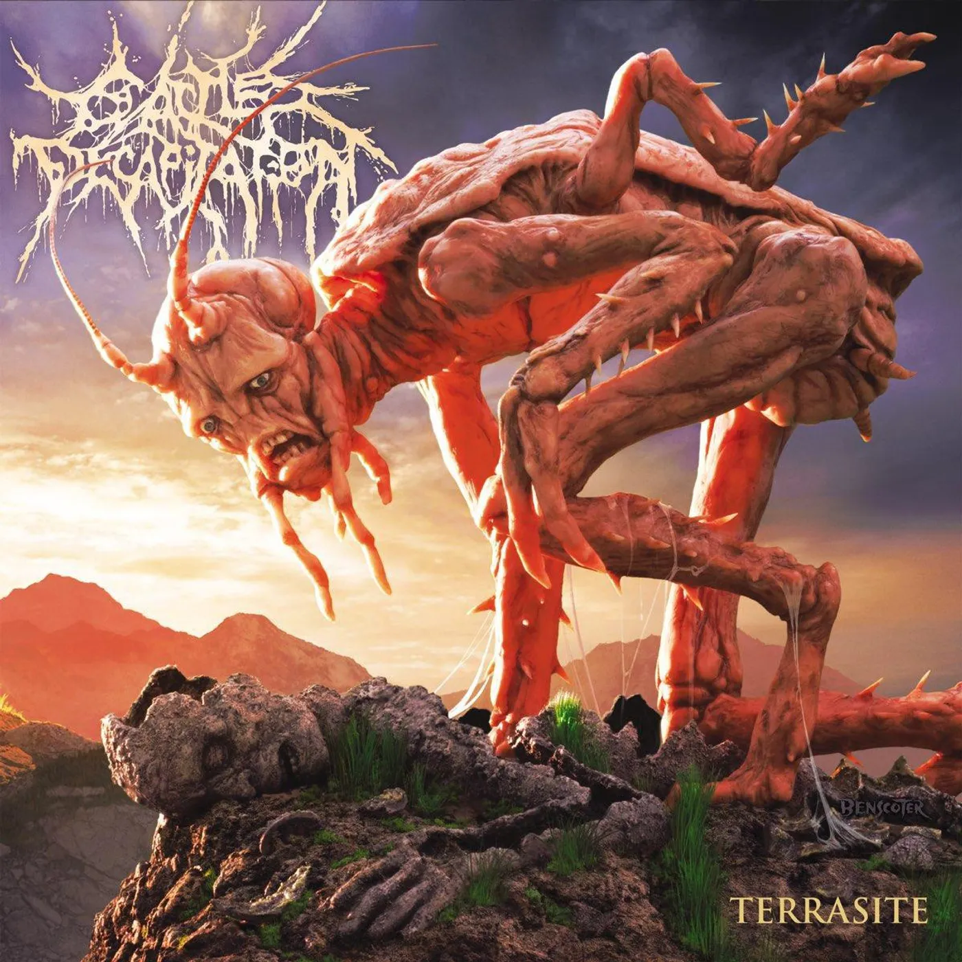 Cattle Decapitation Terrasite (Orange Marbled Vinyl/2LP) Vinyl Record