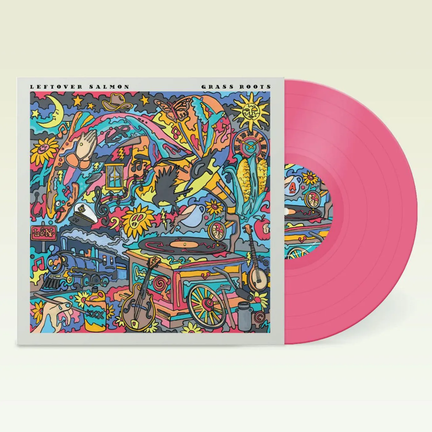 Leftover Salmon Grass Roots (Opaque Pink) Vinyl Record