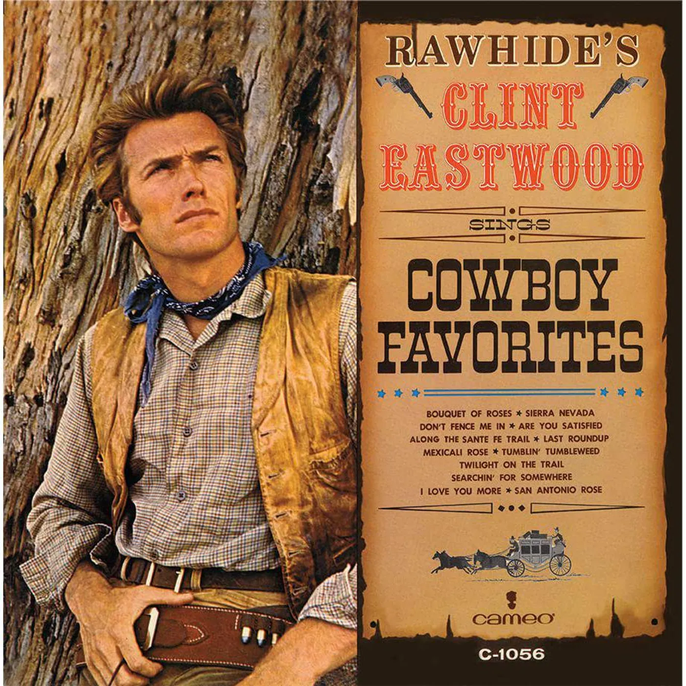 Rawhide's Clint Eastwood Sings Cowboy Favorites (Amber) Vinyl Record