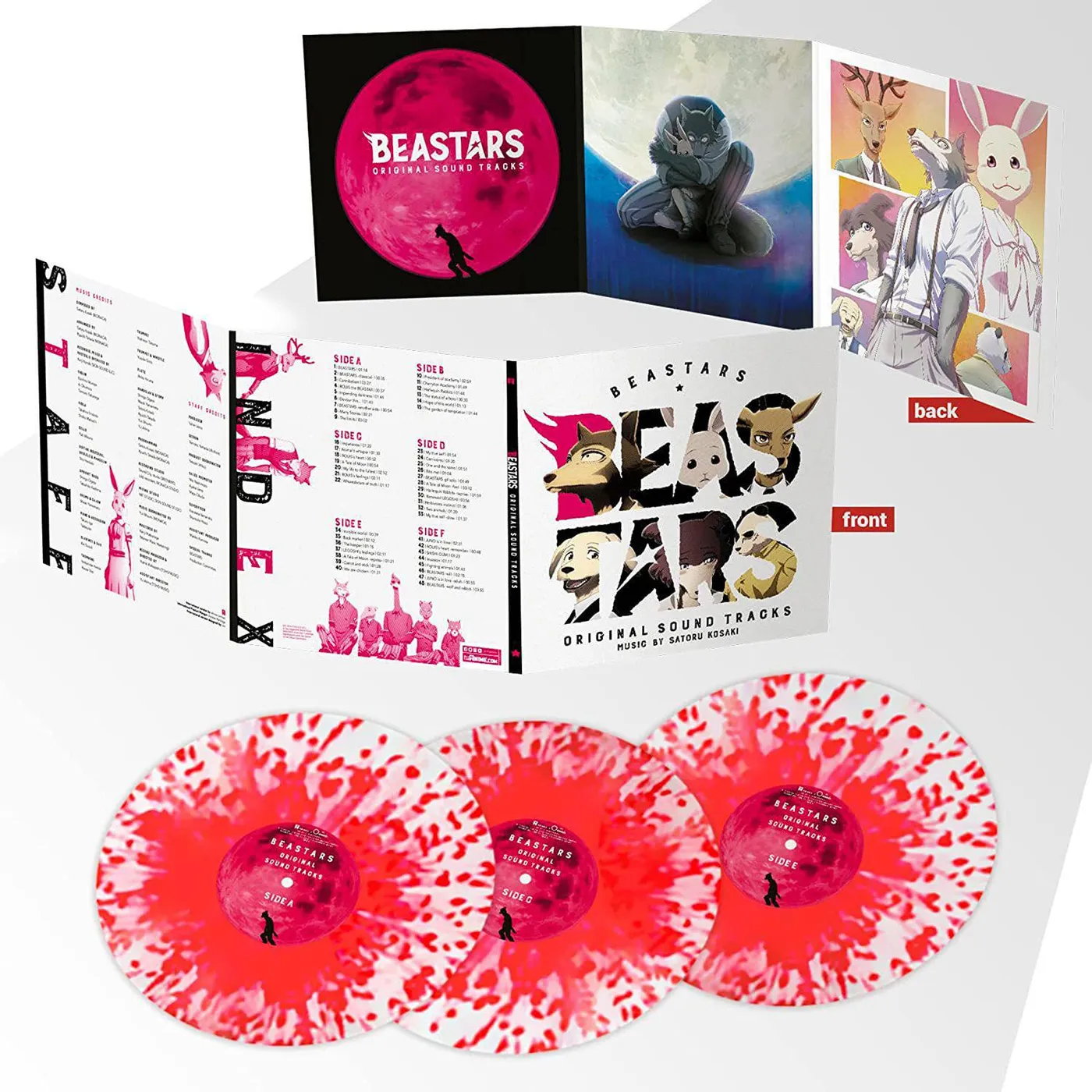 Satoru Kosaki Beastars: Season 1 Original Soundtrack (Crystal Red/3lp) Vinyl Record