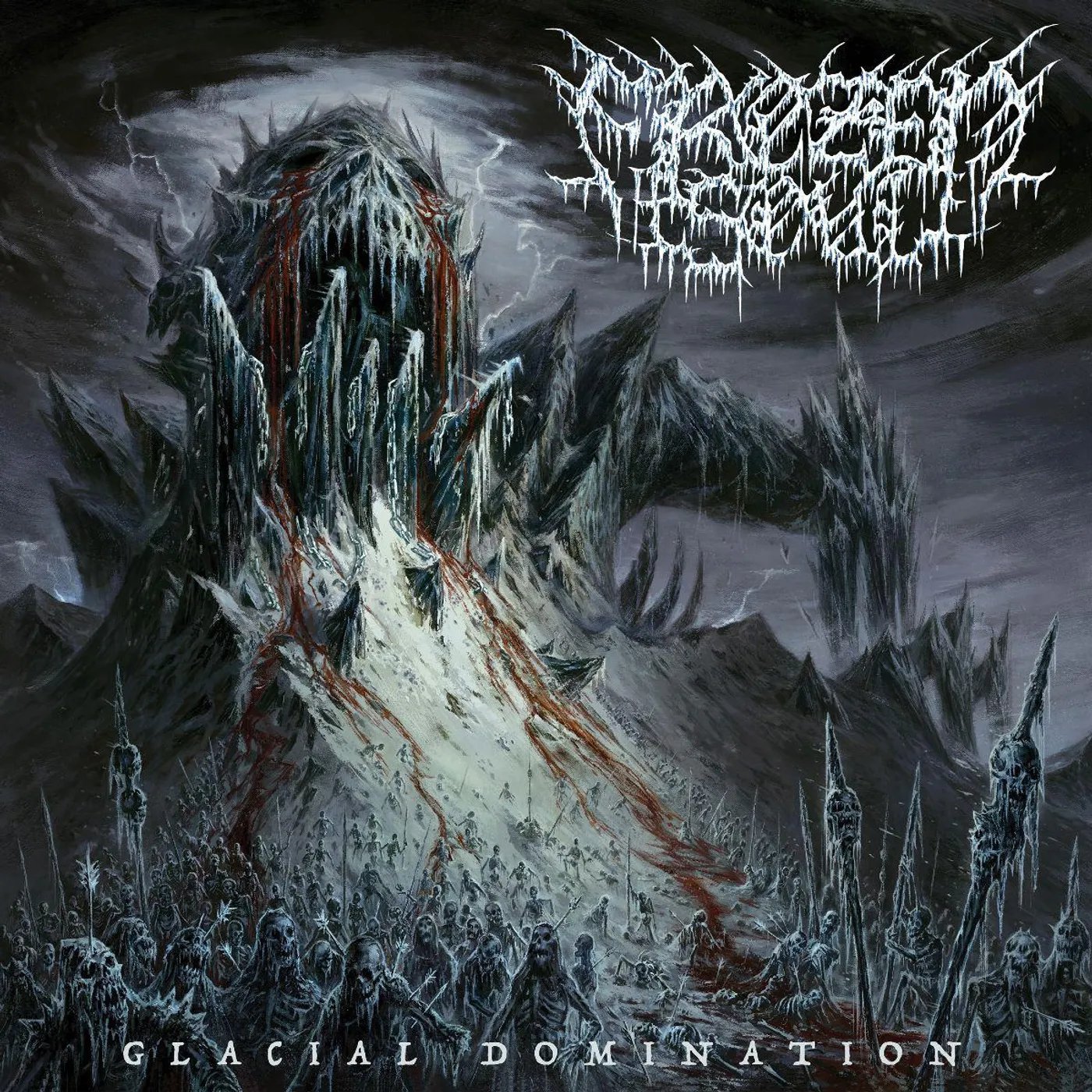 Frozen Soul Glacial Domination (Black Ice Colored) Vinyl Record