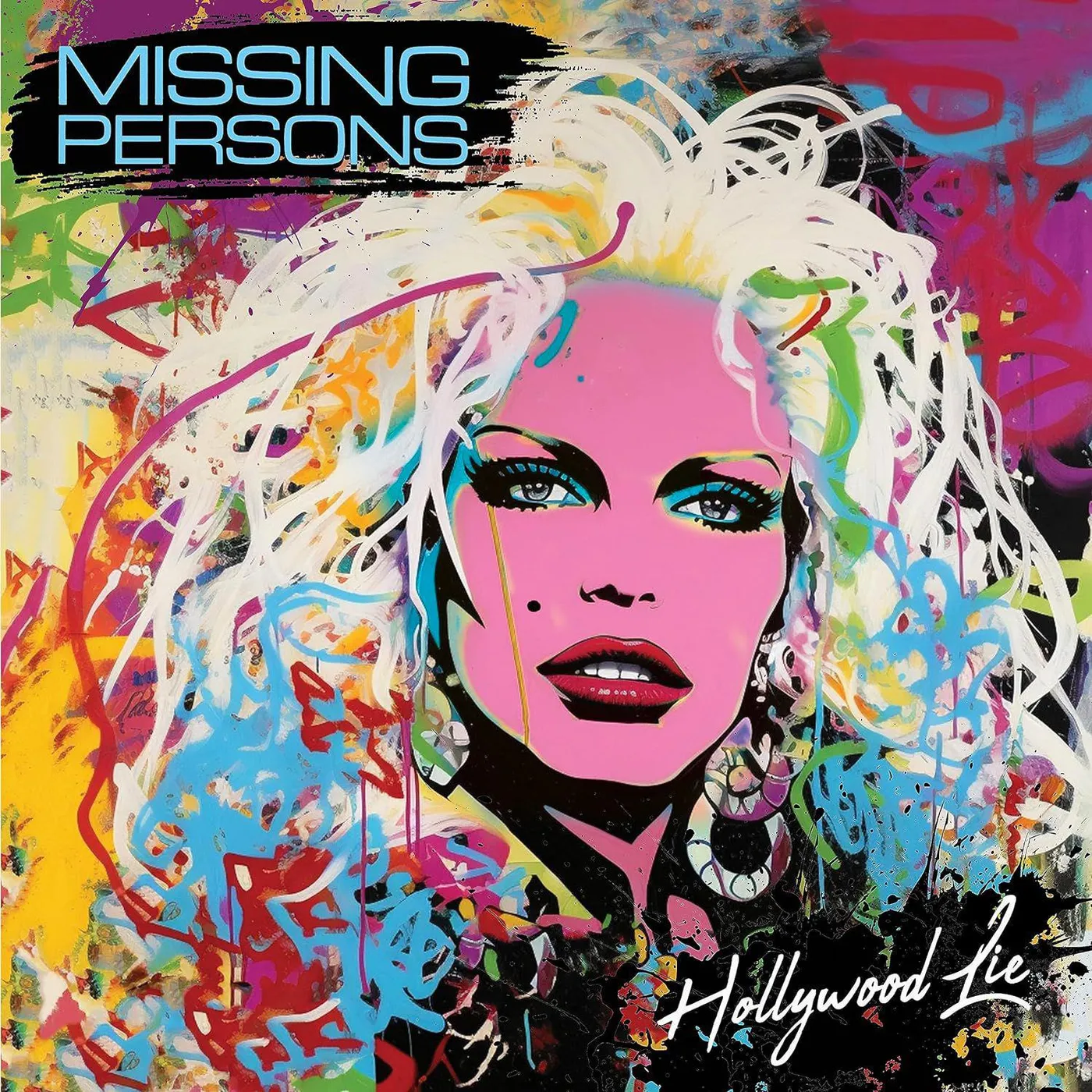 Missing Persons Hollywood Lie (Pink) Vinyl Record