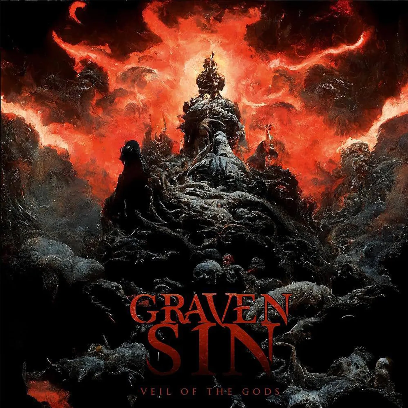 Graven Sin Veil Of The Gods (2LP/Orange) Vinyl Record