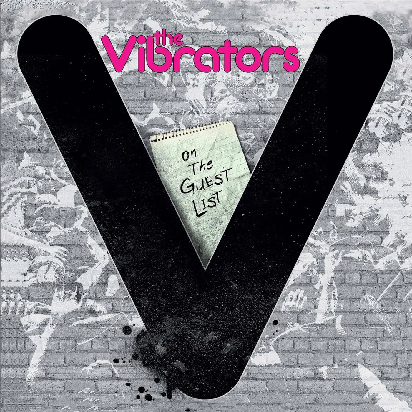 The Vibrators On The Guest List (Pink/Black Splatter Vinyl Record)