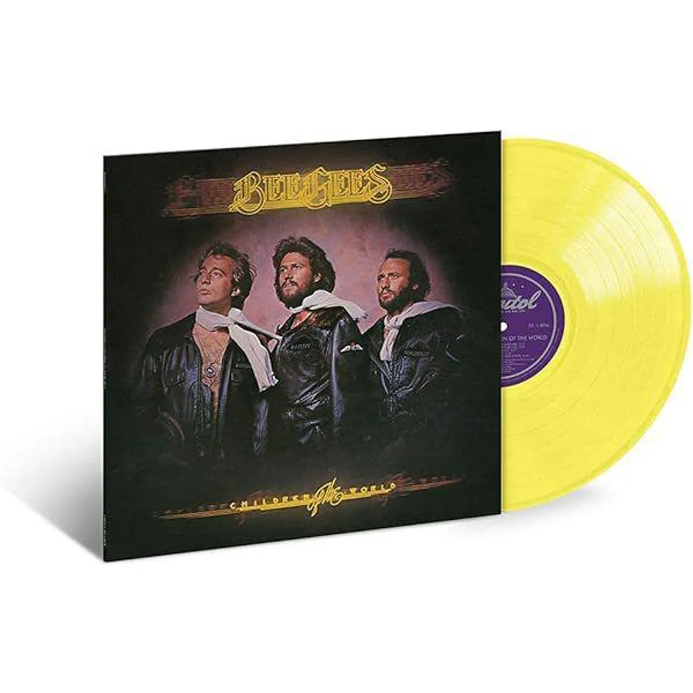 Bee Gees Children Of The World (Translucent Yellow) Vinyl Record