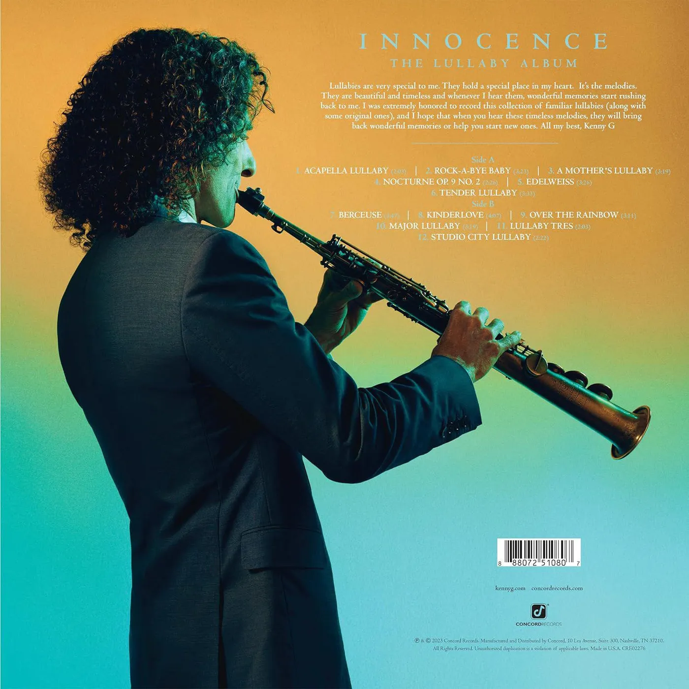 Kenny G INNOCENCE Vinyl Record