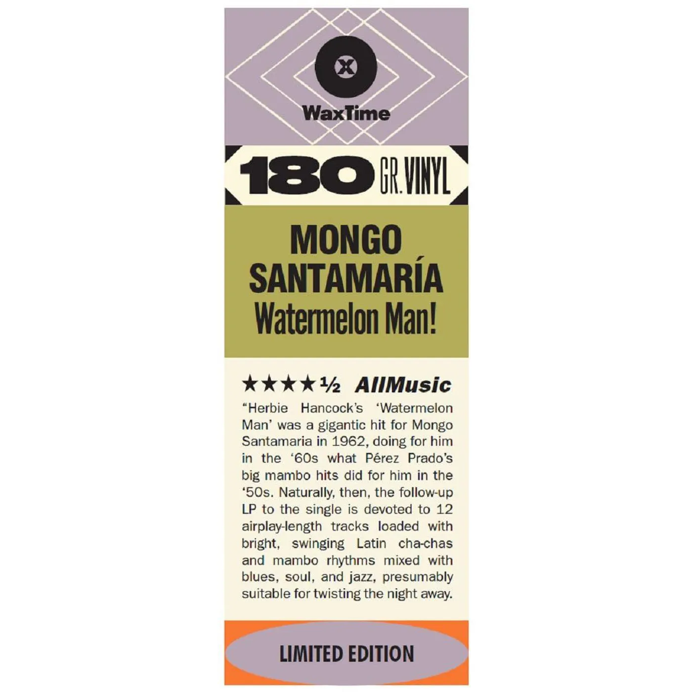 Mongo Santamaria WATERMELON MAN! Vinyl Record