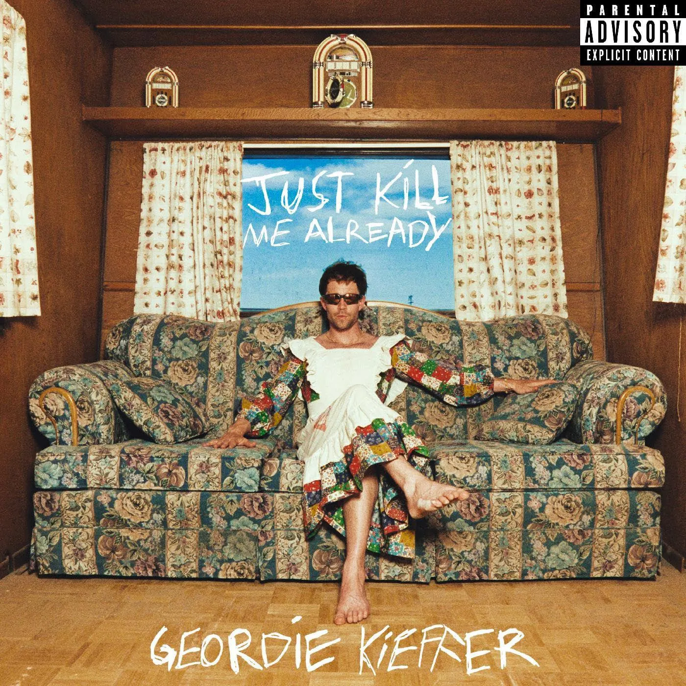 Geordie Kieffer Just Kill Me Already (Blue Splatter) Vinyl Record