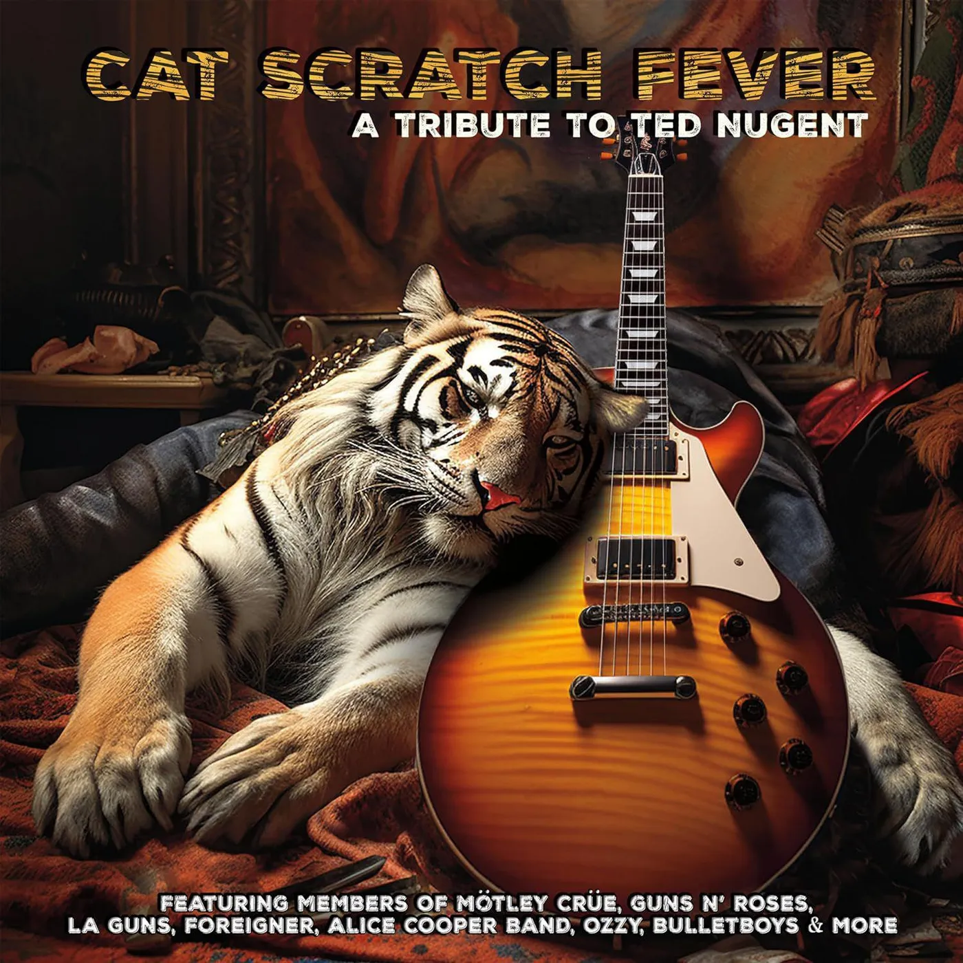 Various Artists  Cat Scratch Fever - A Tribute To Ted Nugent (Orange) Vinyl Record