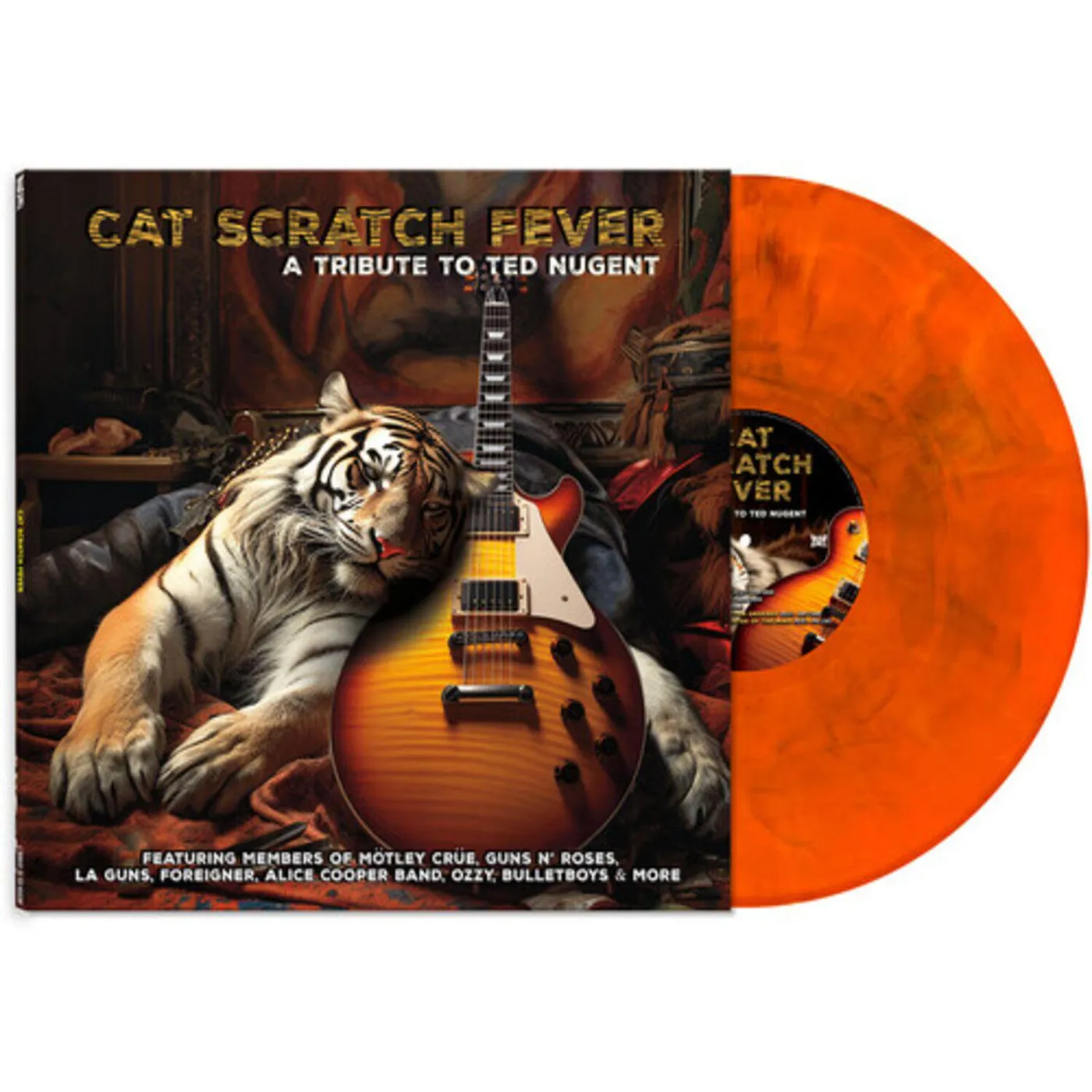 Various Artists  Cat Scratch Fever - A Tribute To Ted Nugent (Orange) Vinyl Record