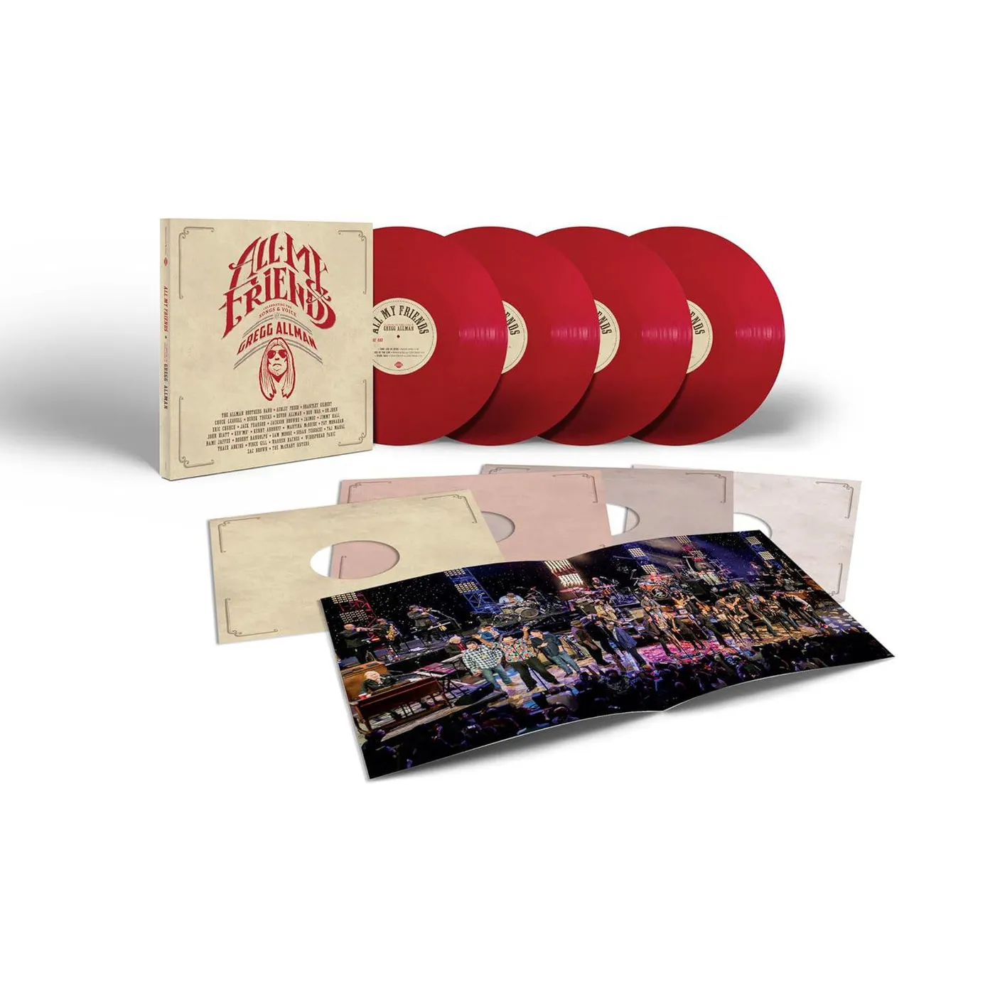 Various Artists  All My Friends: Celebrating The Songs & Voice Of Gregg Allman (Apple Red/4LP) Vinyl Record