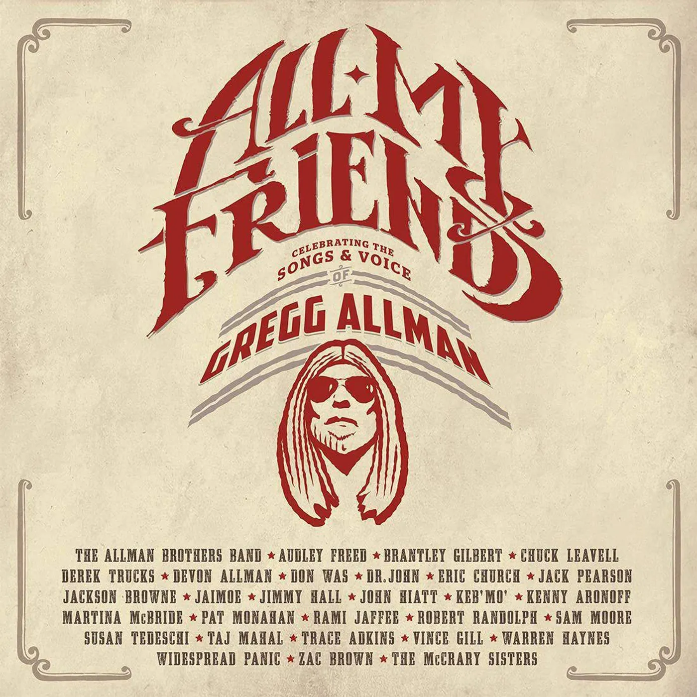 Various Artists  All My Friends: Celebrating The Songs & Voice Of Gregg Allman (Apple Red/4LP) Vinyl Record