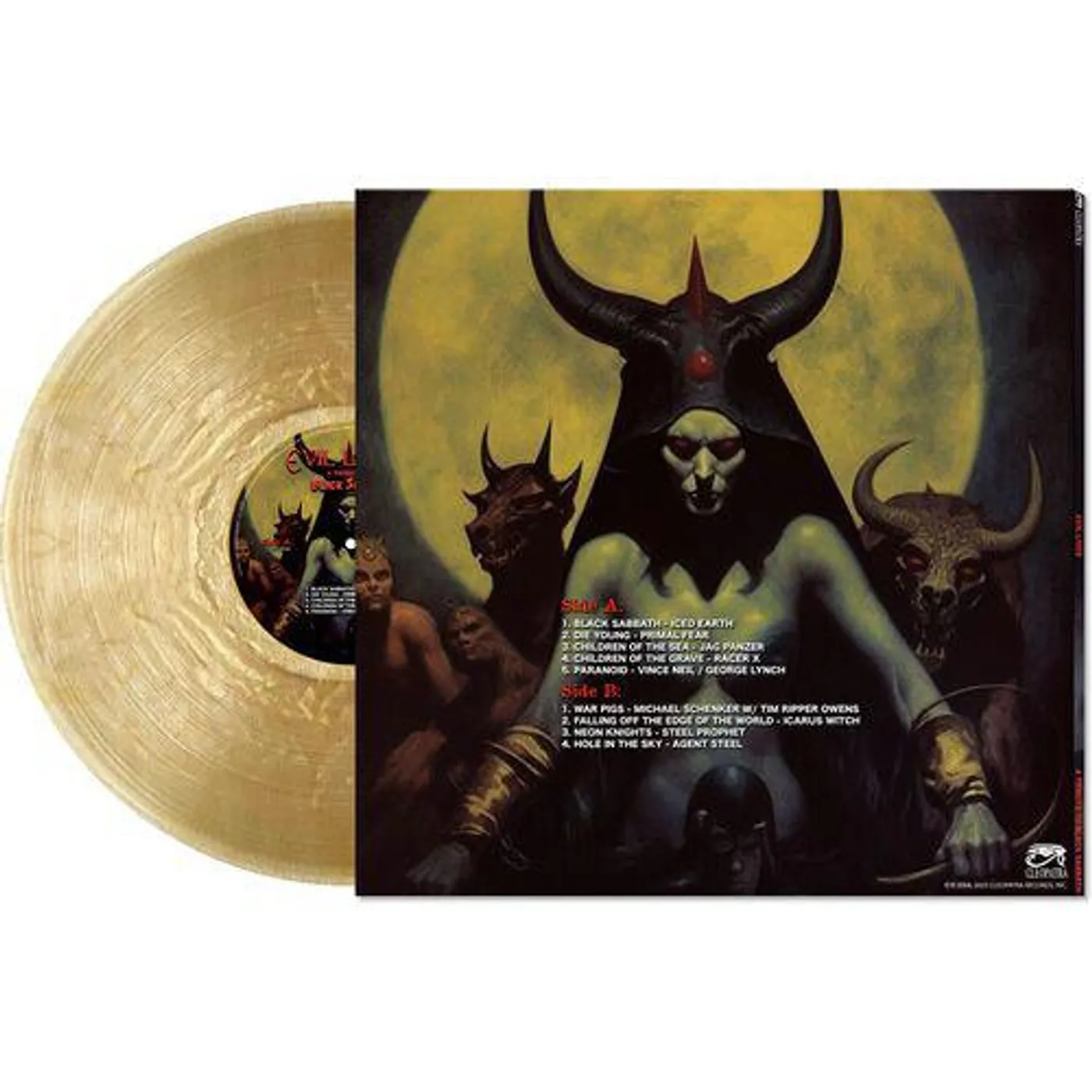 Various Artists  Evil Lives - A Tribute To Black Sabbath Rious (Gold/Remastered) Vinyl Record