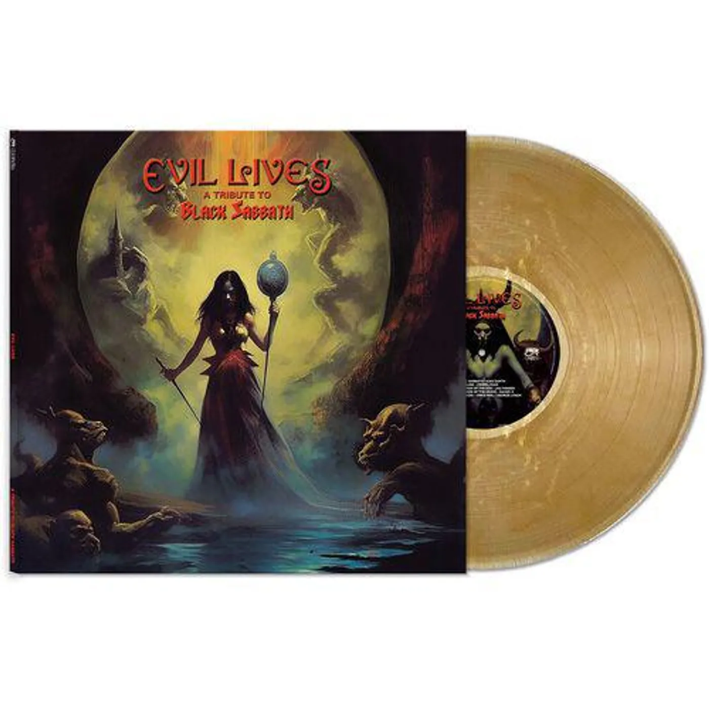 Various Artists  Evil Lives - A Tribute To Black Sabbath Rious (Gold/Remastered) Vinyl Record