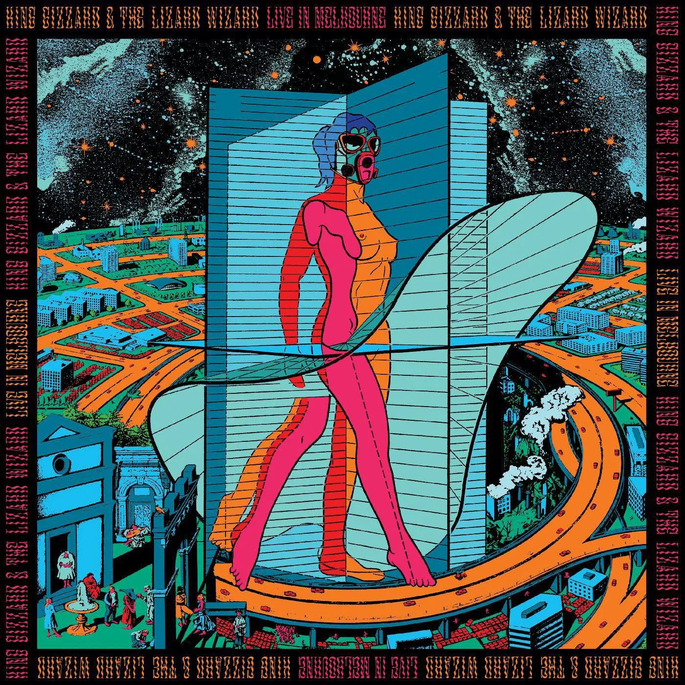 King Gizzard & The Lizard Wizard LIVE IN MELBOURNE '21 (US FUZZ CLUB OFFICIAL BOOTLEG) (3LP/BOX SET, BLUE, PINK, & ORANGE VINYL/180G) Vinyl Record