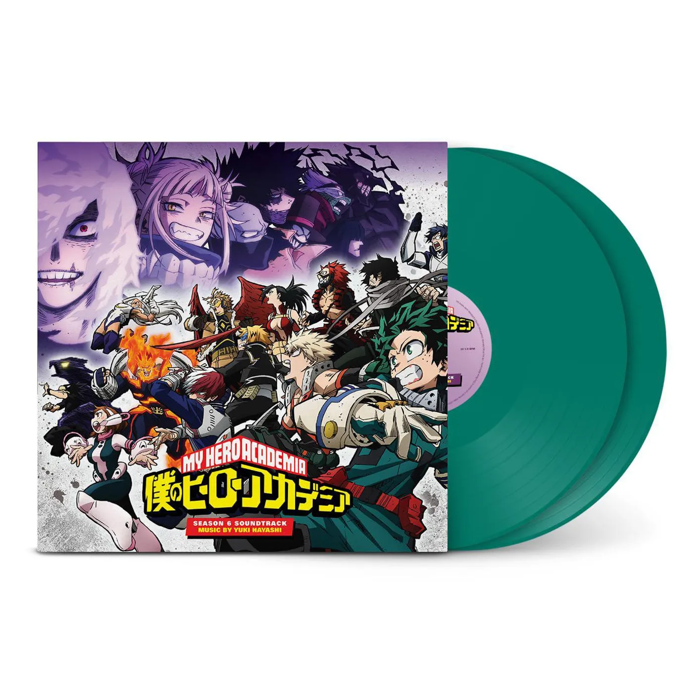 Yuki Hayashi My Hero Academia: Season 6 Original Soundtrack (2LP/Green) Vinyl Record