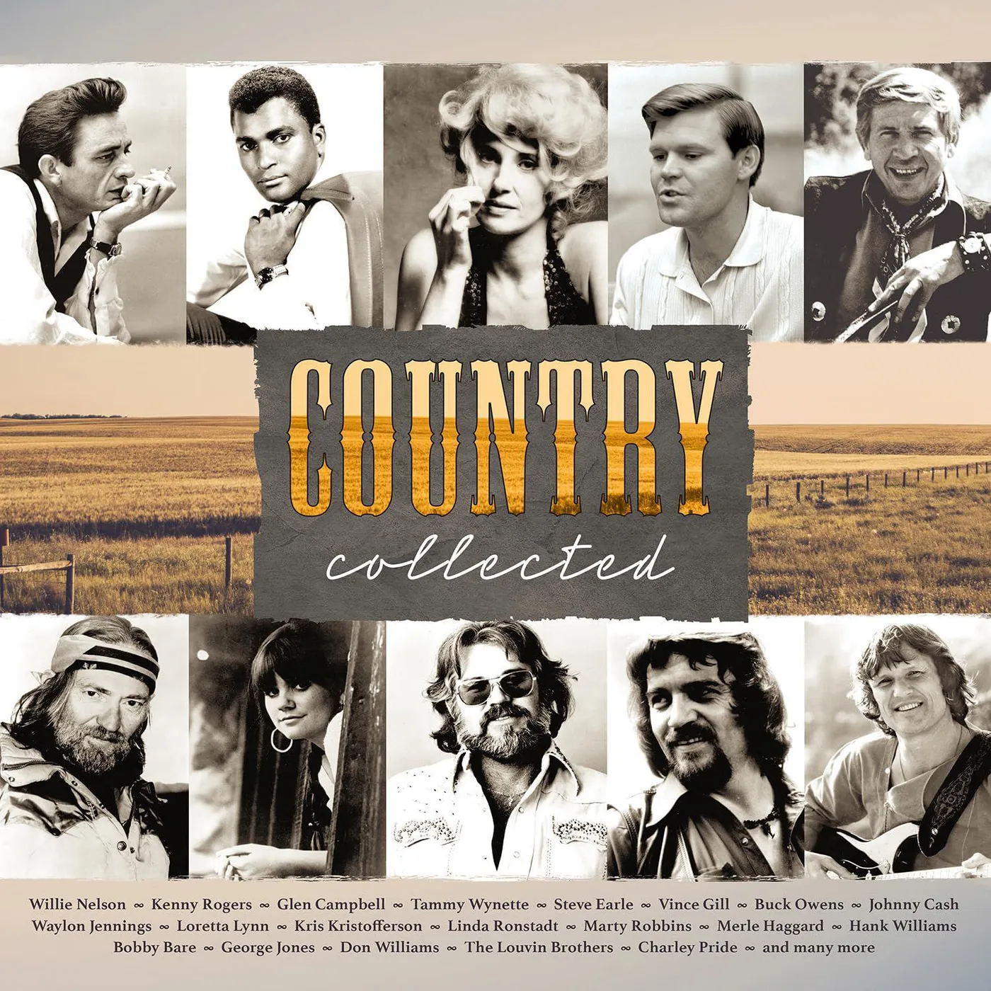 Various Artists  Country Collected (2LP/180G/Crystal Clear Vinyl) Vinyl Record