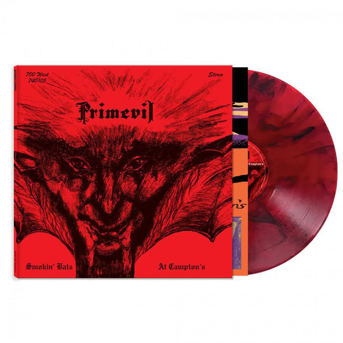 Primevil Smokin Bats At Campton's (Red Marble) Vinyl Record