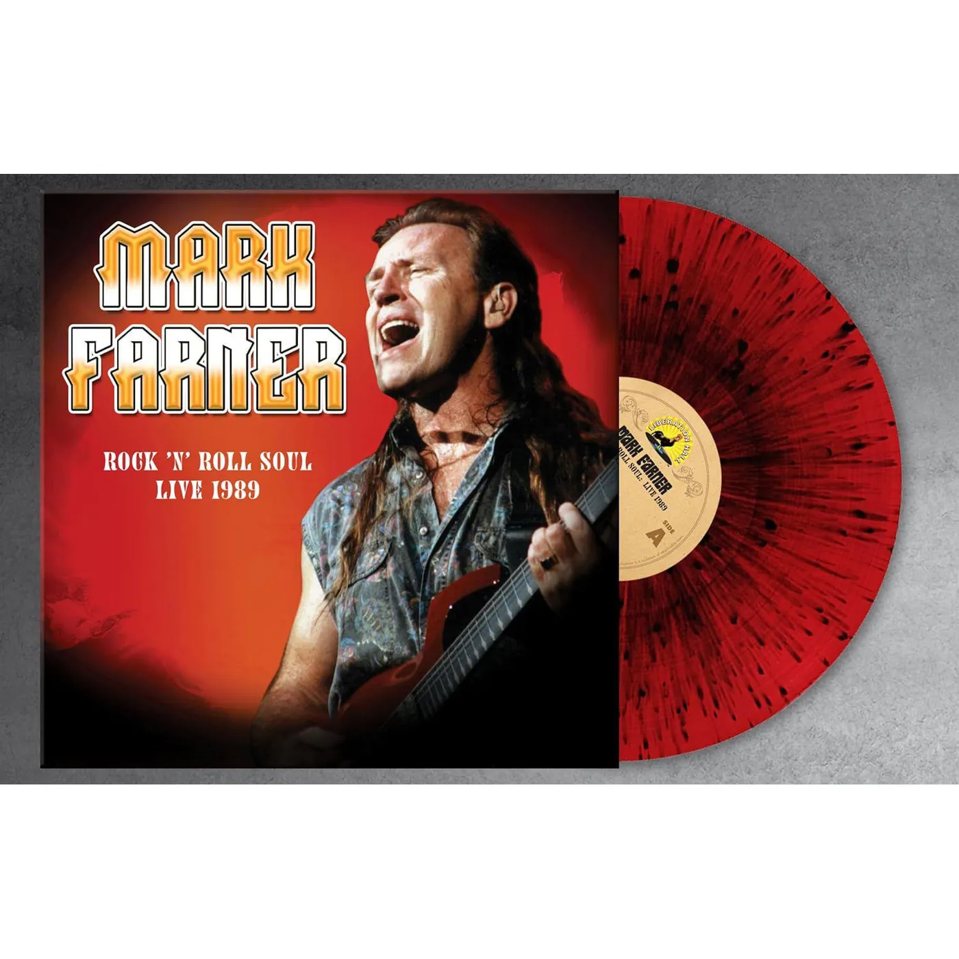 Mark Farner Rock N Roll Soul: Live, August 20, 1989 (Red & Black Splatter) Vinyl Record