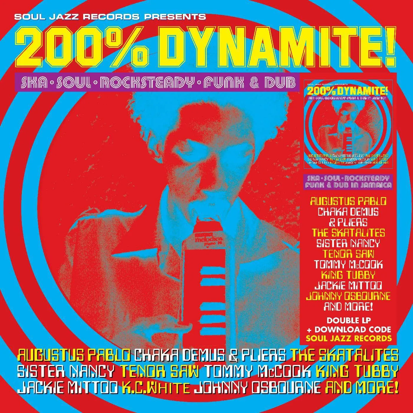Soul Jazz Records Presents 200% Dynamite! Ska, Soul, Rocksteady, Funk & Dub In Jamaica (2lp) Vinyl Record