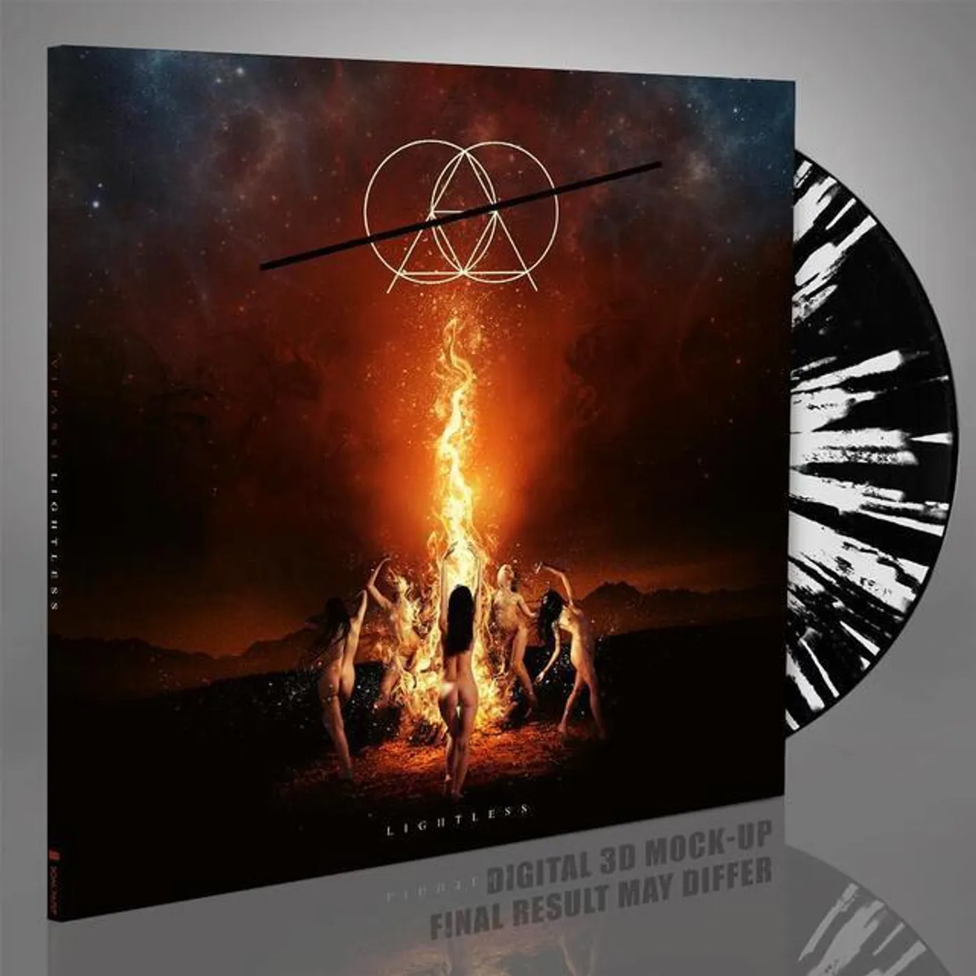 Vipassi LIGHTLESS (BLACK W/ WHITE SPLATTER VINYL) Vinyl Record