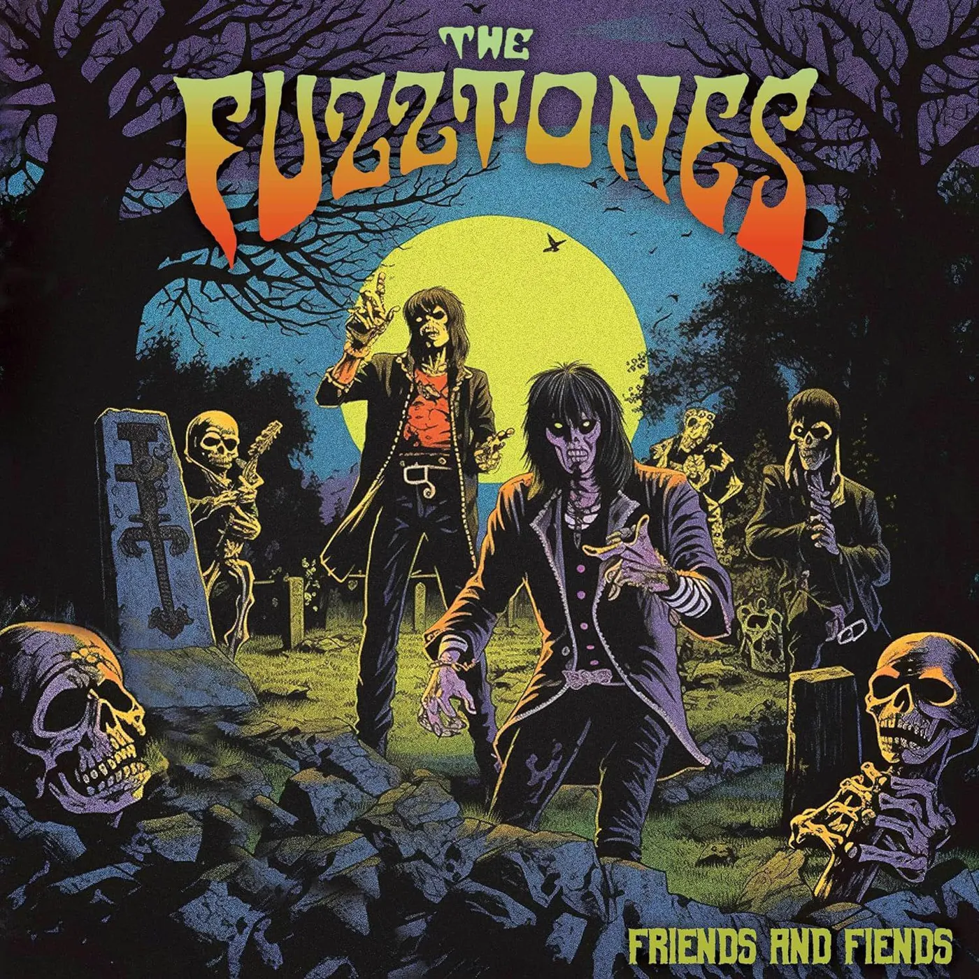 The Fuzztones FRIENDS & FIENDS (COKE BOTTLE GREEN VINYL) Vinyl Record