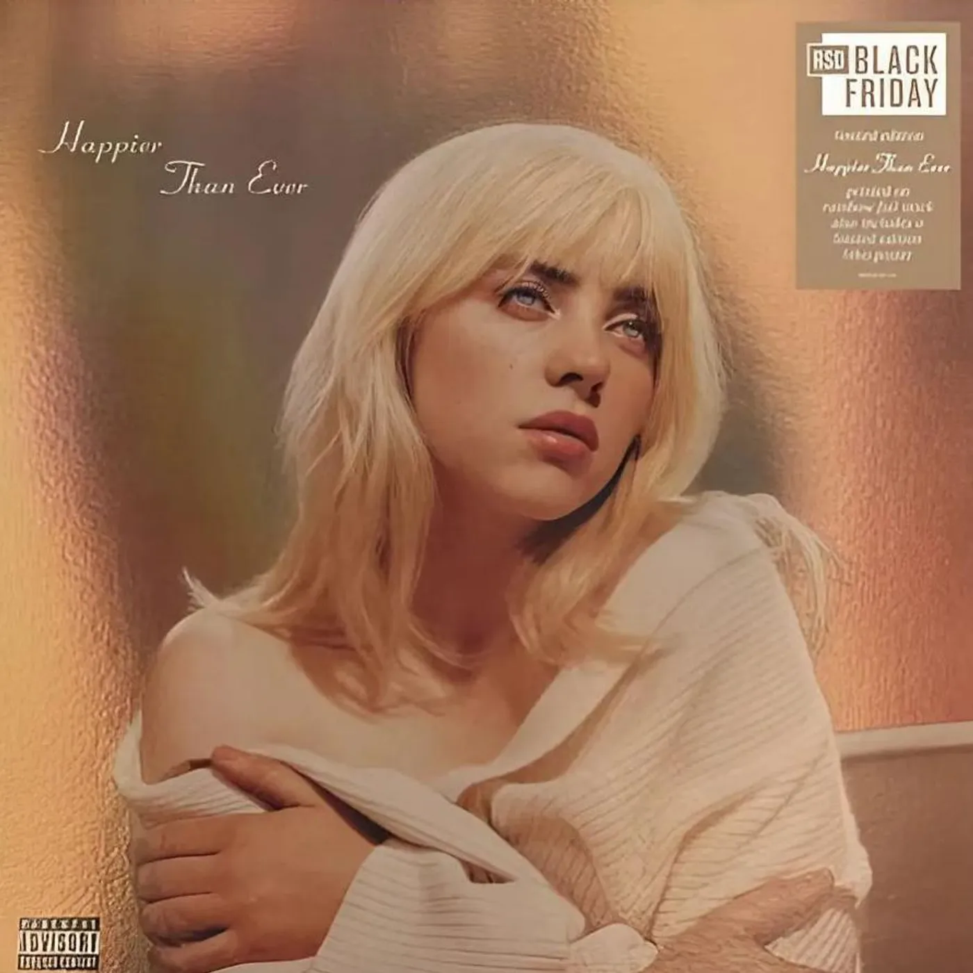 Billie Eilish Happier Than Ever (2Lp/Recycled Vinyl/Rainbow Foil Jacket) (RSD) Vinyl Record