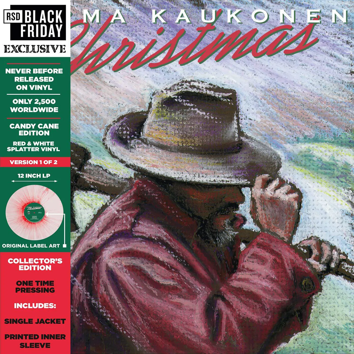 Jorma Kaukonen CHRISTMAS… (CANDY CANE EDITION) (RSD) Vinyl Record