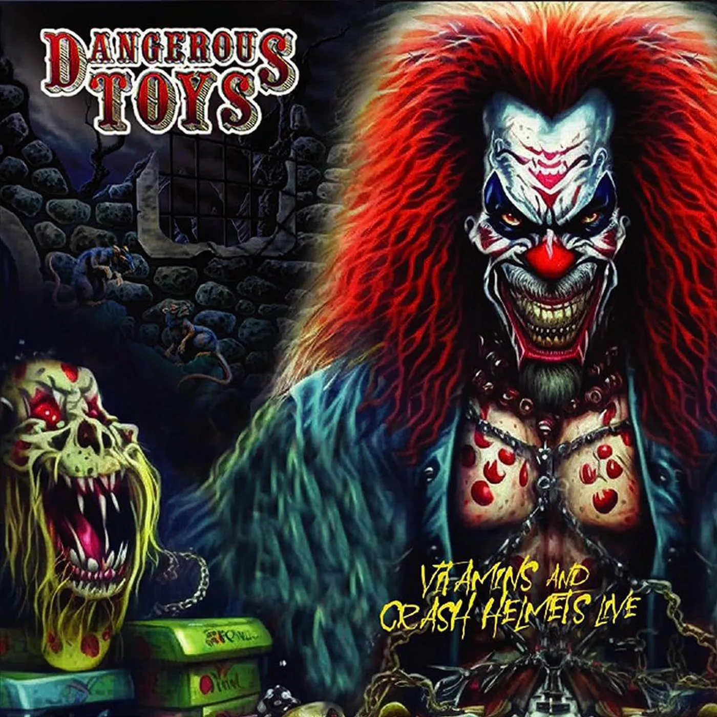 Dangerous Toys Vitamins & Crash Helmets Live (Red/2LP) Vinyl Record
