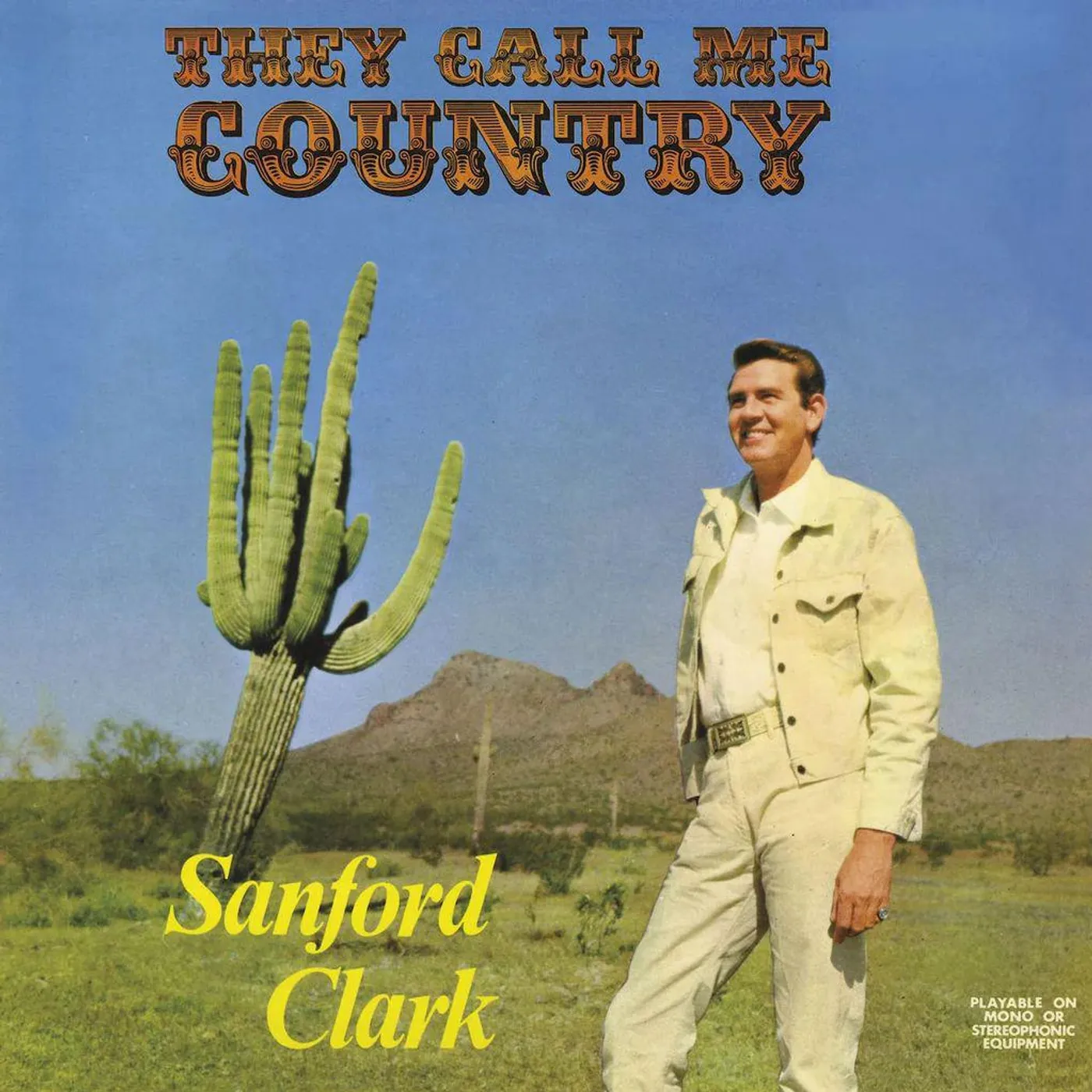 Sanford Clark They Call Me Country (Blue) Vinyl Record