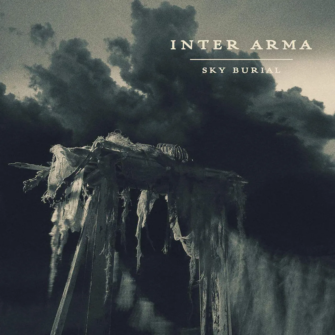 Inter Arma Sky Burial (Coke Bottle Green With Aqua Blue, Bone White & Silver Splatter) Vinyl Record