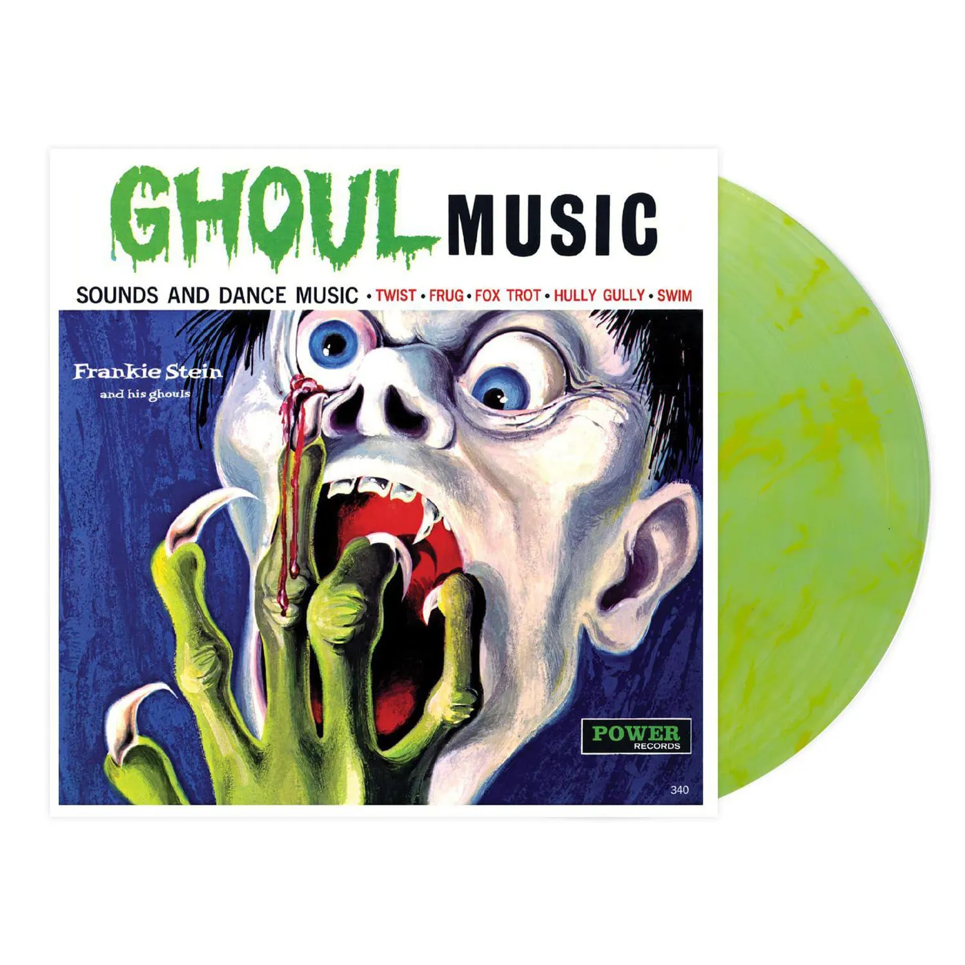 Frankie Stein and His Ghouls Ghoul Music (Coke Clear With Yellow Swirl) Vinyl Record